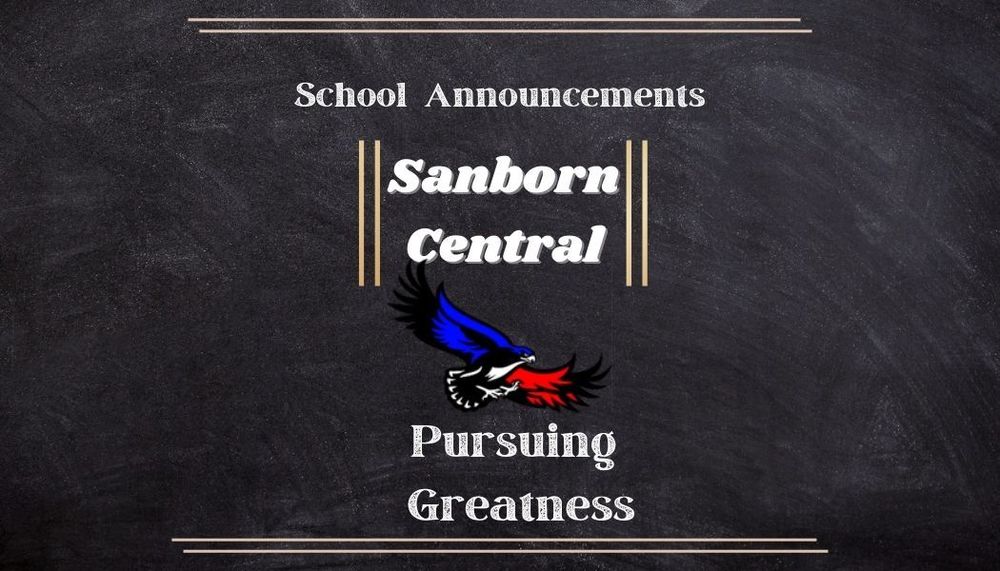 4-8-2025 School Announcments