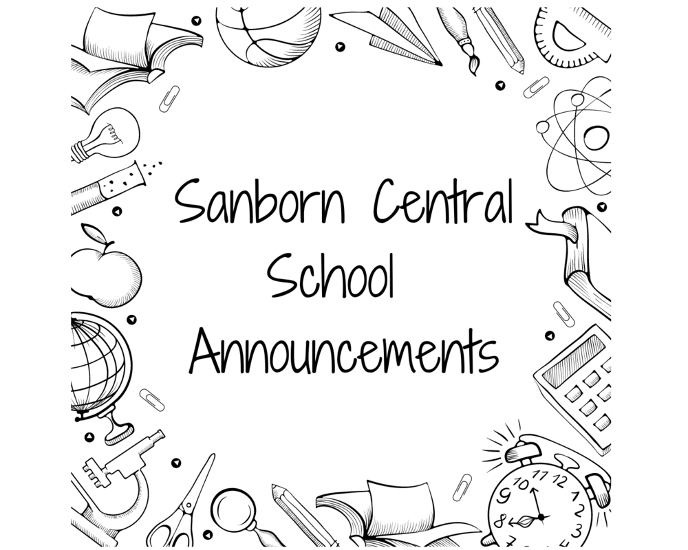 School Announcements 1 30 Sanborn Central
