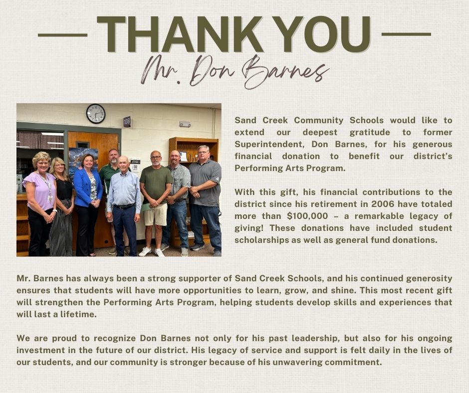 Thank you, Don Barnes