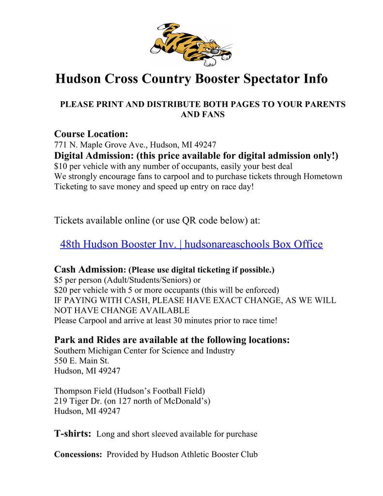 Hudson Booster Information