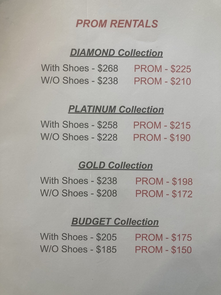 JBL Prom Pricing