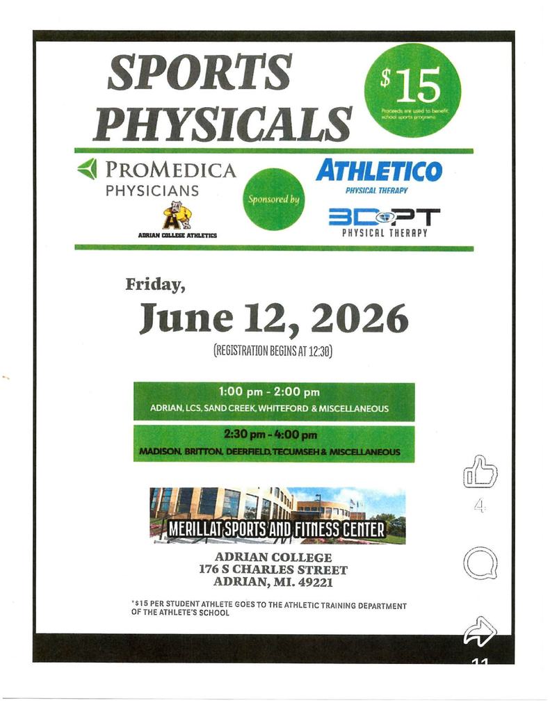 Sports Physicals