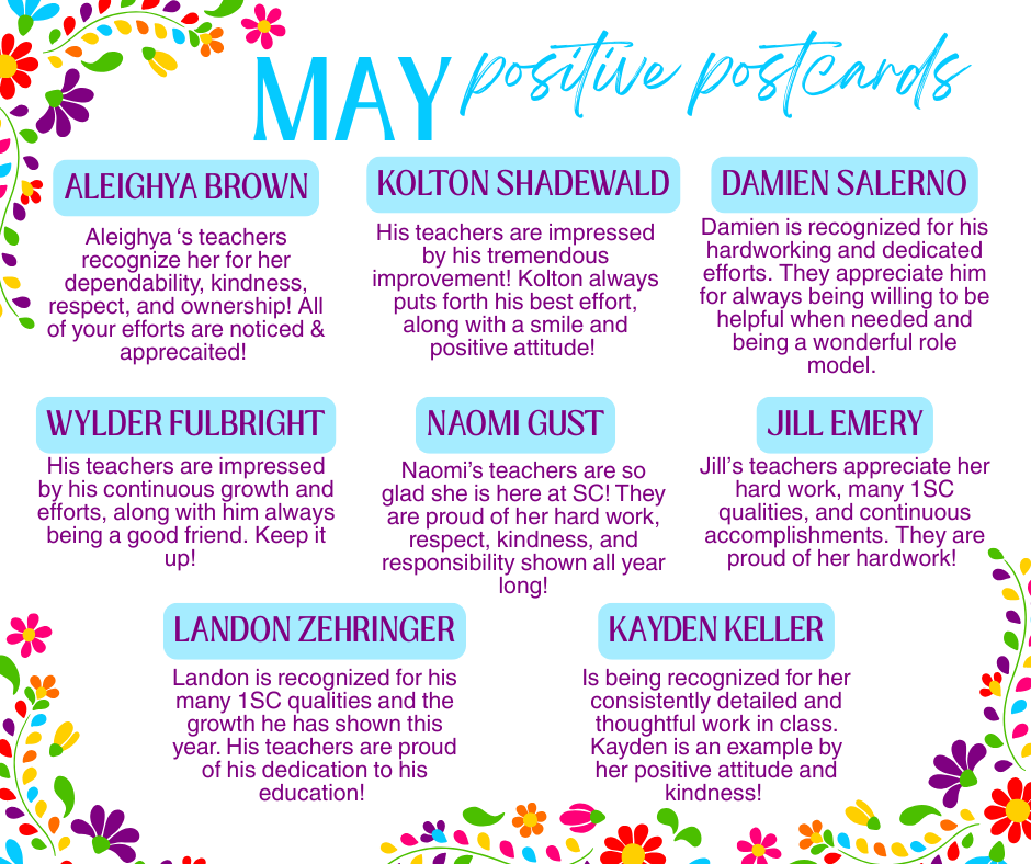 May Positive Postcards