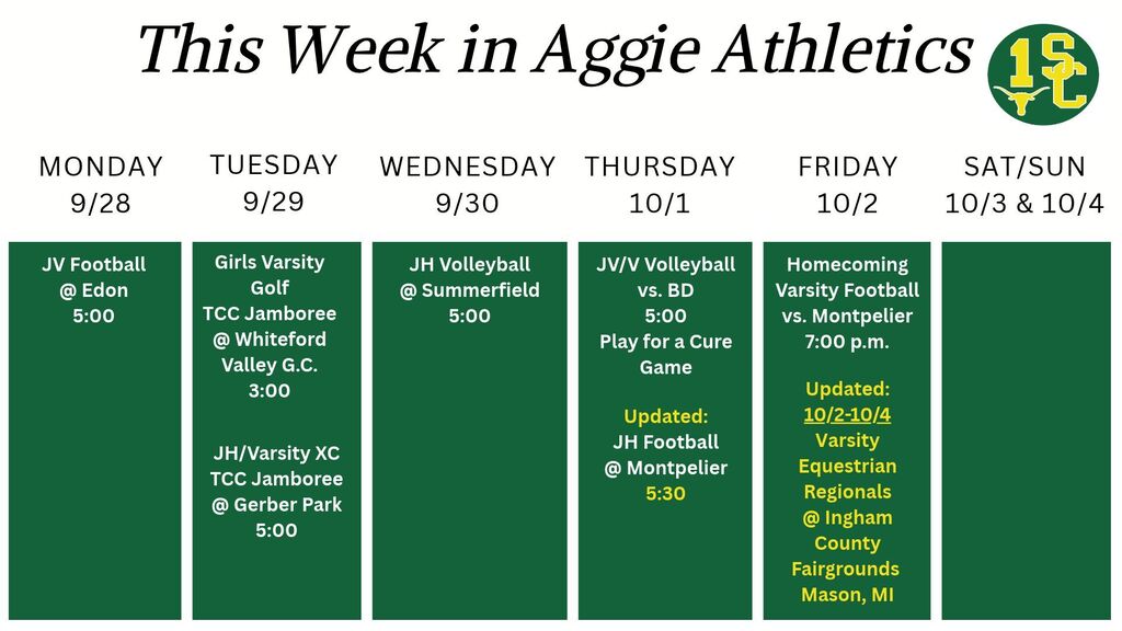 Updated Aggie Athletics