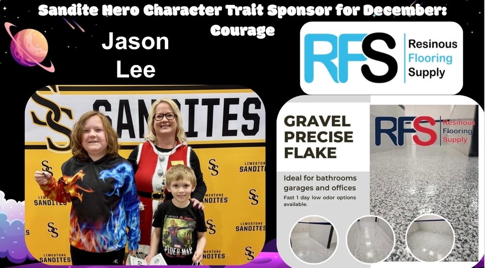 December Sandite Hero Sponsor: Jason Lee