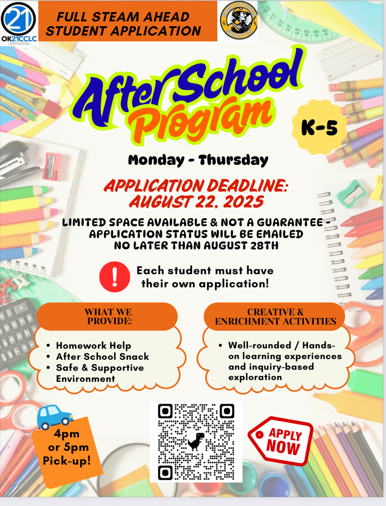 Full Steam Ahead Flyer with QR code. Deadline August 22, 2025. 