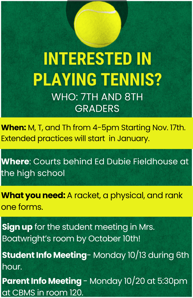 Tennis flyer