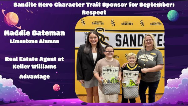 Sept. Sandite heroes and our sponsor Maddie Bateman