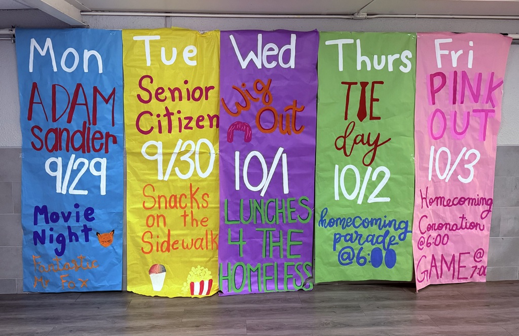 Homecoming Week Banners