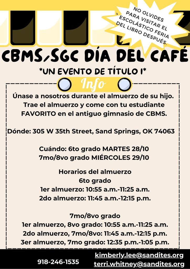Cafe Day Title 1 event