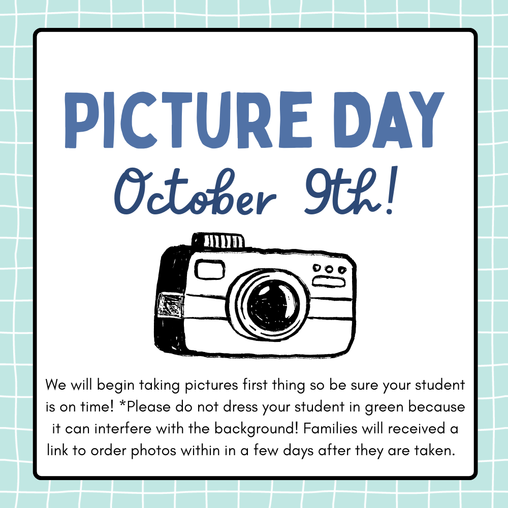 Individual Picture day is October 9th!