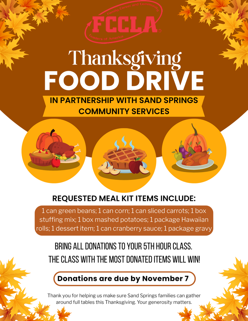 food drive flyer