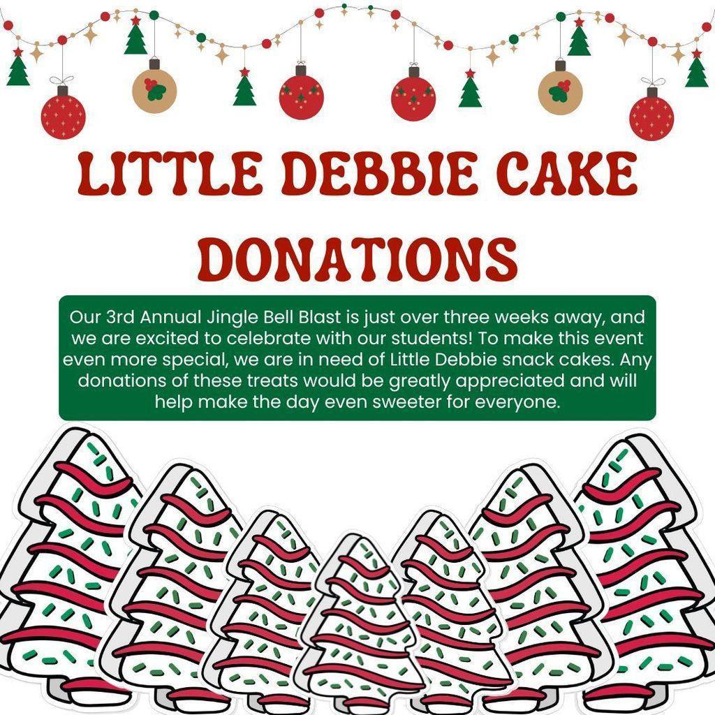 Little Debbie Cake Donation Jingle Bell Blast