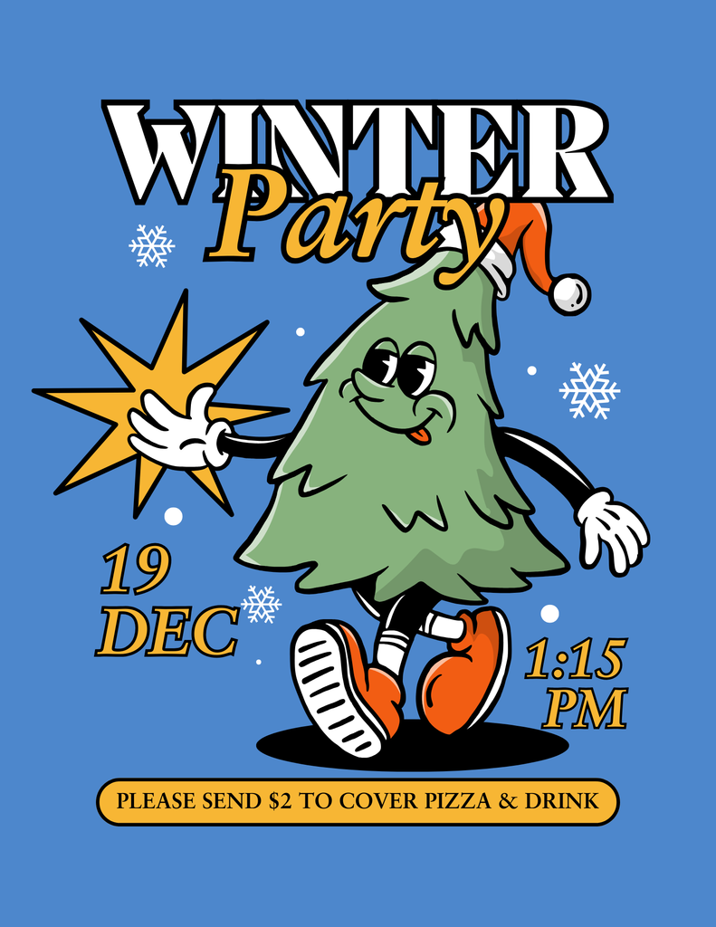 Winter Party is 12/19 at 1:15 PM