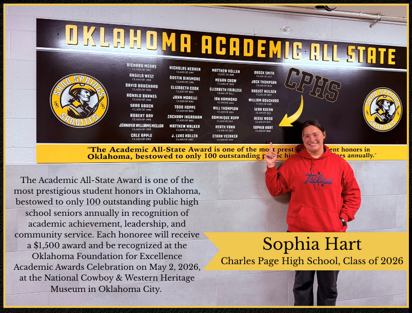 Sophia Hart, Oklahoma Academic All State