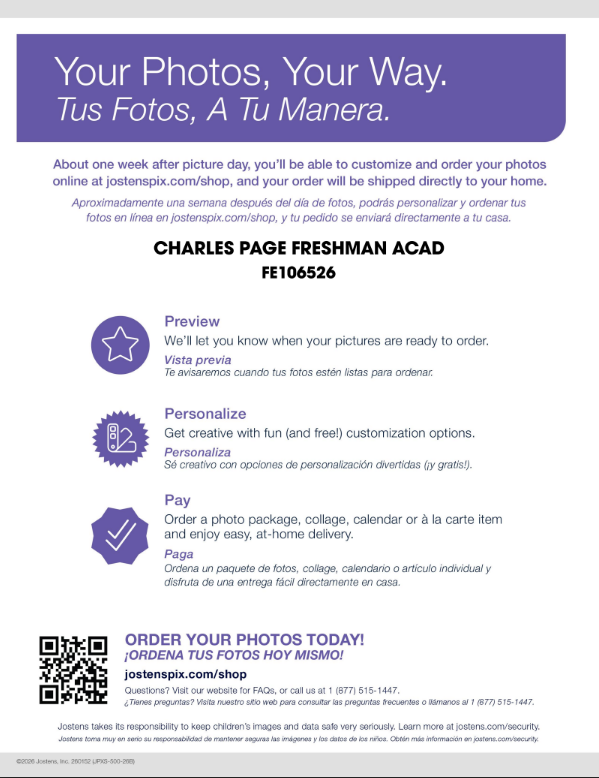 picture day flyer info