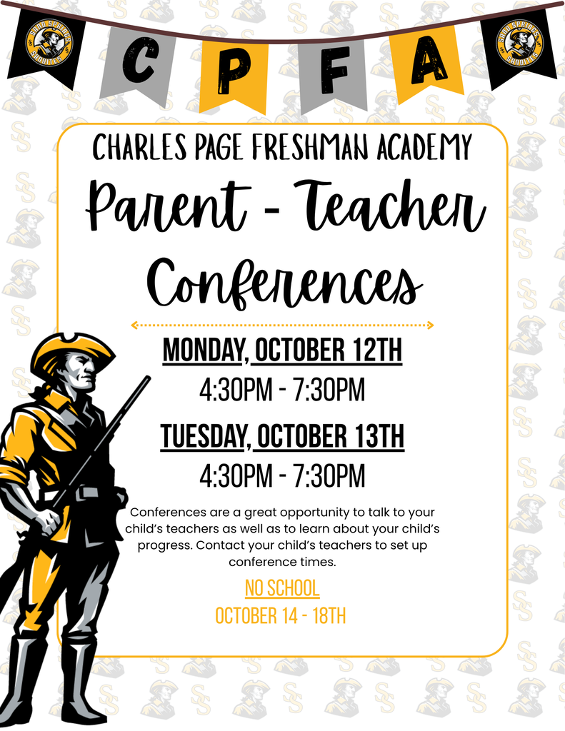 Parent-Teacher Conferences coming up 10/12-10/13