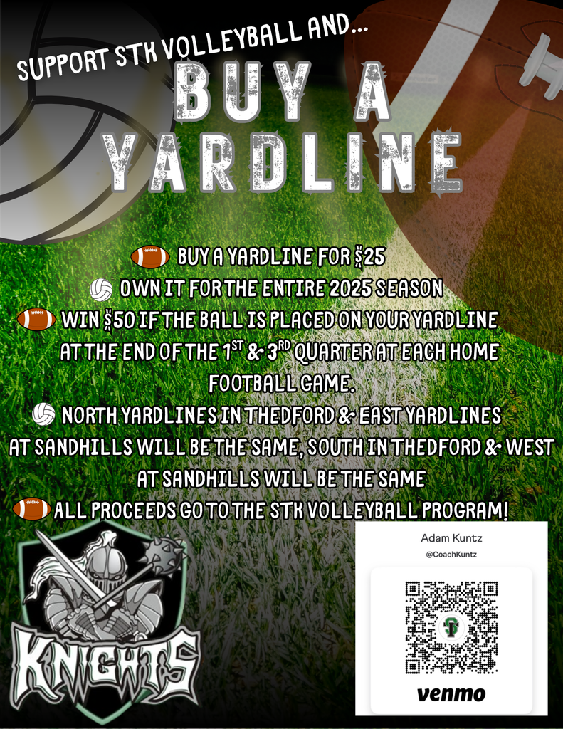 2025 Yardline Fundraiser Flyer