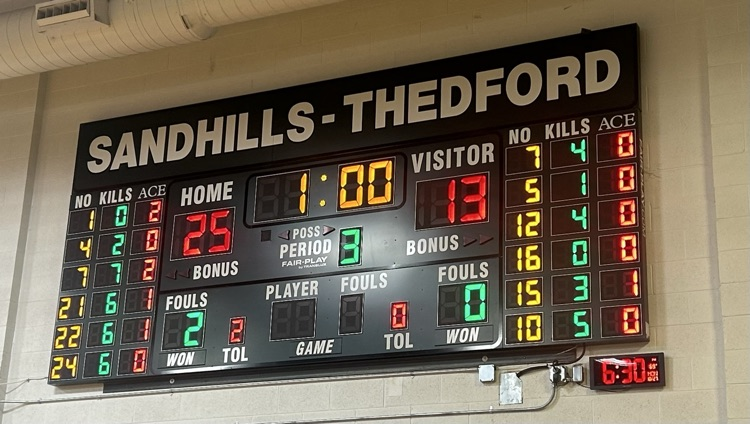 Final set score vs Arthur County.