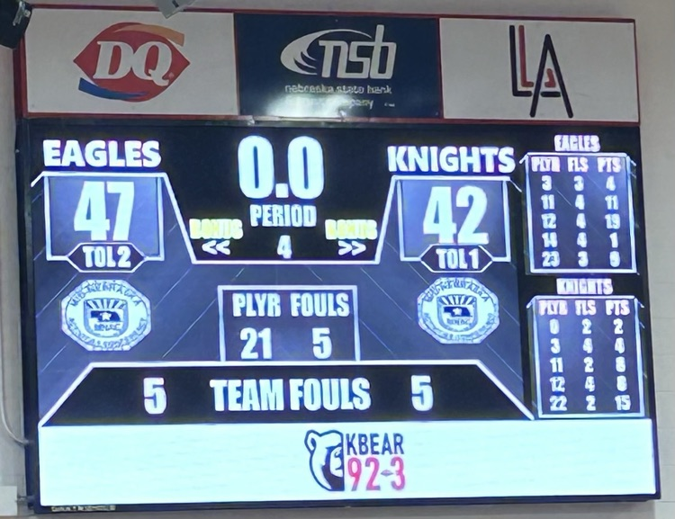 STK lady knights loss to Brady 47-42