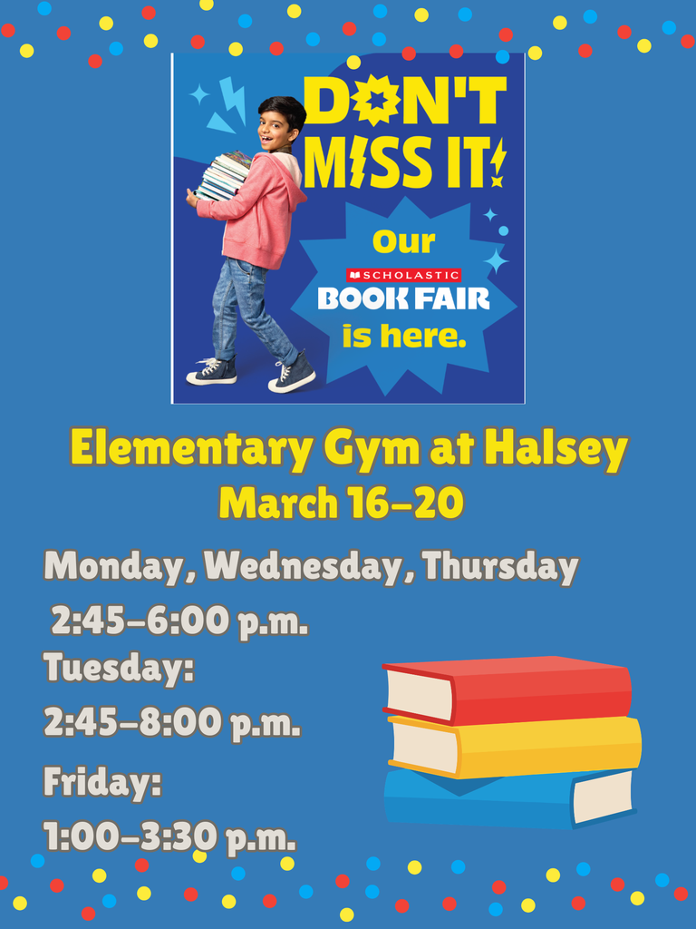 Come to the Scholastic Book Fair March 16-20!