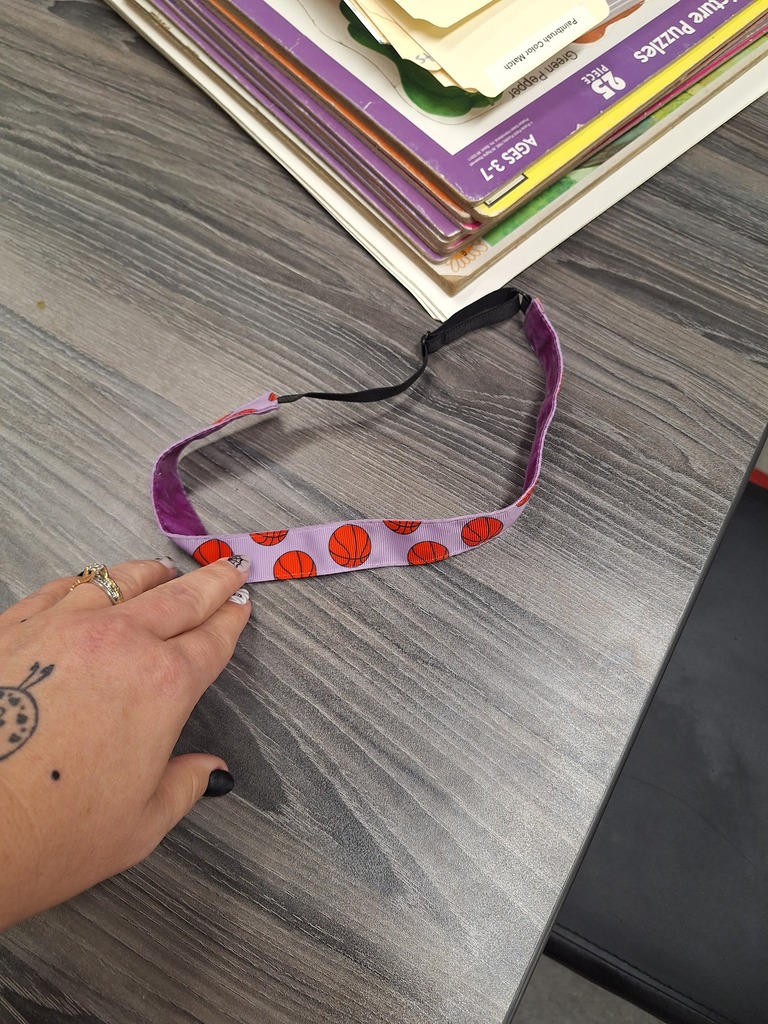 purple basketball headband