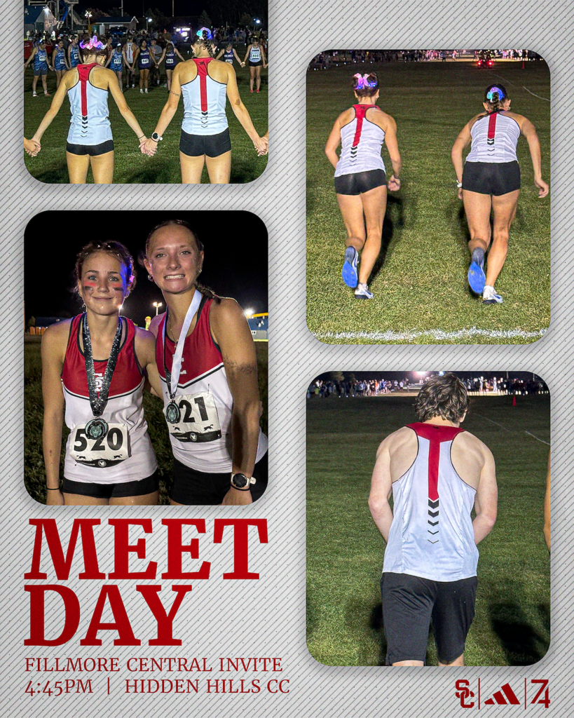 cross country meet day fillmore central invite 4:45pm at hidden hills cc