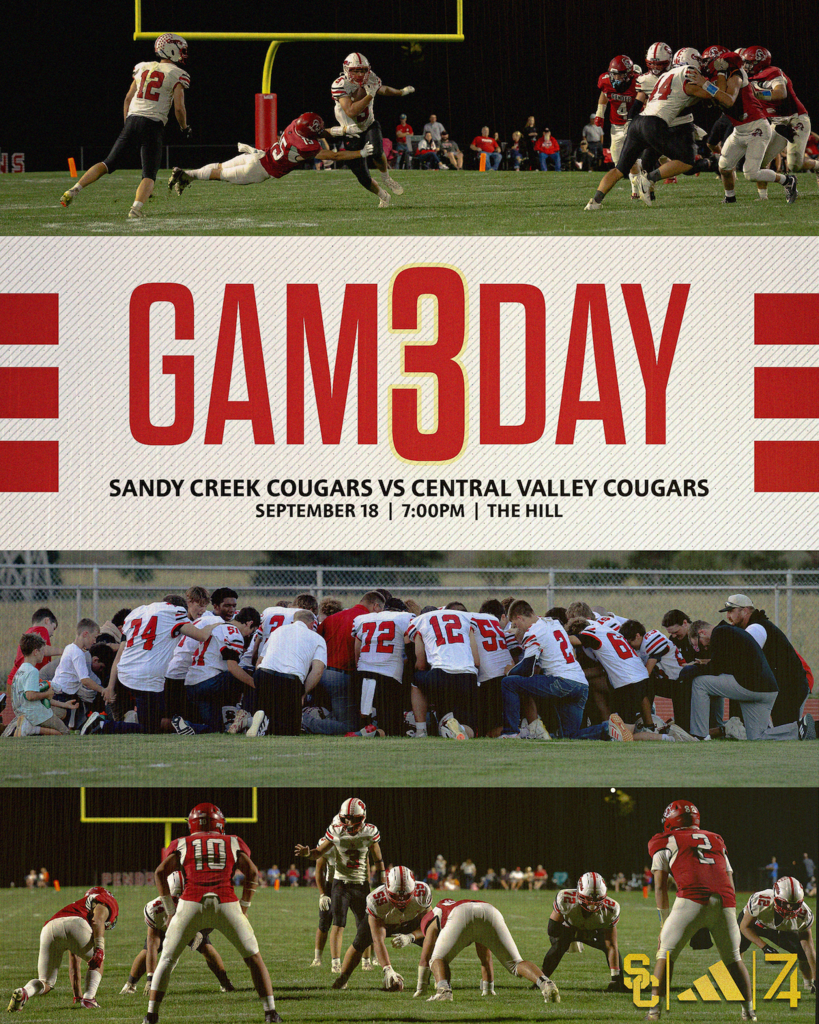football gameday sandy creek cougars vs central valley cougars 7pm