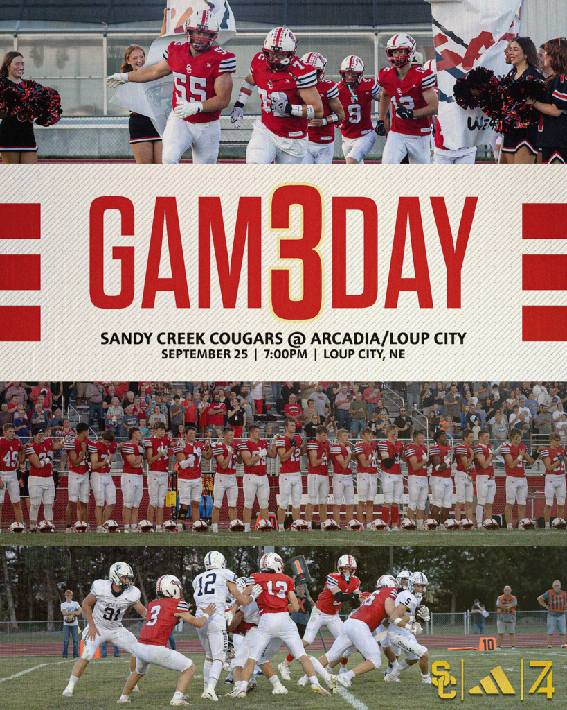 Sandy Creek football game day vs Arcadia loup city