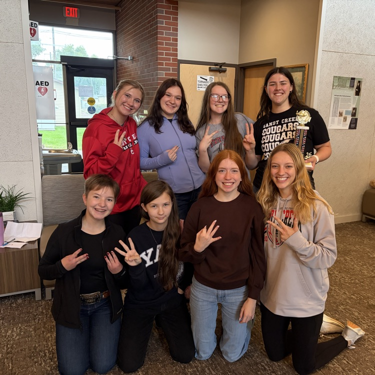 2nd and 3rd place teams at Young Women’s Quiz Bowl in Seward.