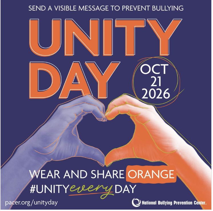 Unity day - wear orange to send a visible message to stand against bullying