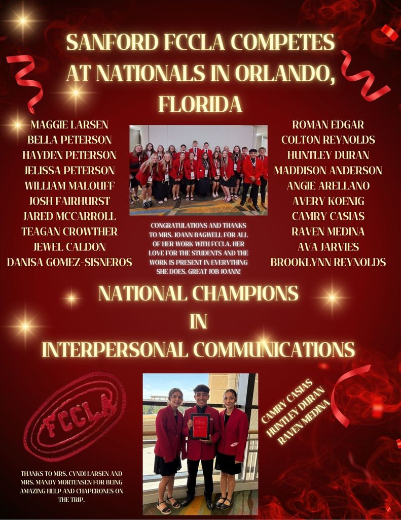 Great job Sanford FCCLA!