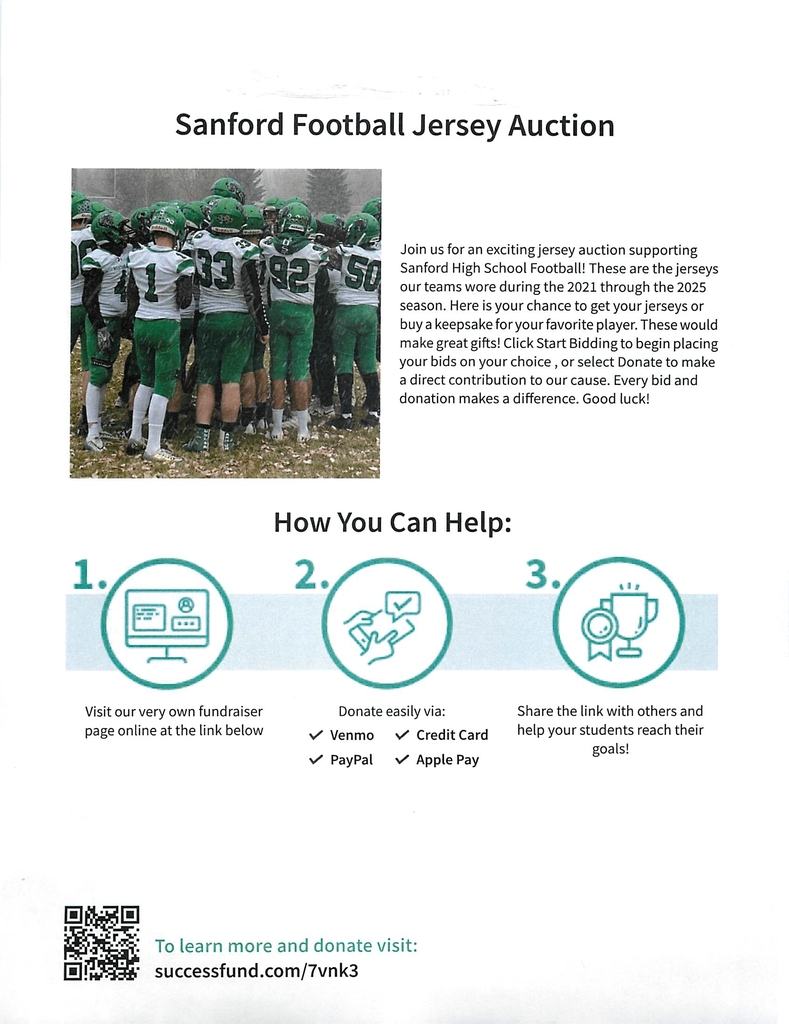 Football Jersey Auction Flyer