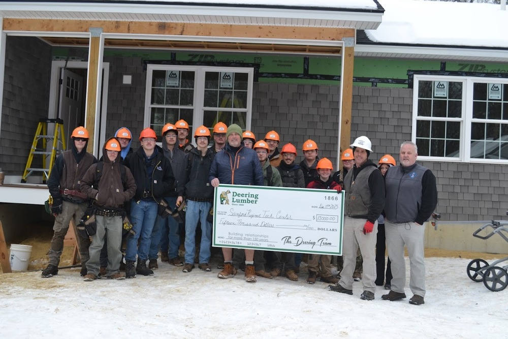 From pouring a foundation to putting on the finishing touches, students in the Building Trades program at Sanford Regional Technical Center learn every stage of building a home. The program covers every aspect of residential construction, from framing to finish work. Each group of students works together to complete a full house build, which is then sold to a member of the community, making the work as real as it gets. It is the kind of project that demands focus, teamwork, and accountability at every step. Leading the program is instructor Troy Hathaway, who brings more than 35 years of experience in the construction industry to SRTC. His background spans residential construction, fine woodworking, timber framing, and more.  He joined SRTC in 2000 as a full-time substitute before taking over the full-time position the following fall, and has been shaping skilled tradespeople ever since. "The biggest highlight of our program is the houses that we build and then sell to a member of the community," Troy said. Senior Ashton Feeney, who served as a foreman during the build, describes what the experience has meant to him: "Throughout my two years in the program I have learned a significant amount of applicable skills. Being given the opportunity to be a foreman may be the most valuable thing I learned." Students who complete the program earn an OSHA 10-Hour Construction card, a nationally recognized credential that carries real weight with employers in the field. The program has also proven to be a lasting launching pad for careers in the trades.  Many graduates have gone on to become self-employed contractors in the area, with the majority working as residential builders and several others running their own HVAC businesses. The program's impact on the local workforce has built up steadily over the years. The program has deep roots in the local community as well. Area companies have generously supported the house builds over the years, donating their time, services, and materials. That kind of sustained community investment is a testament to the trust and respect the program has earned across the region. The Building Trades program at SRTC is teaching students how to work, how to lead, and how to take pride in something they built with their own hands. Ashton experienced that firsthand. "I saw that it isn't the people who can't do it, it's the environment around them. This class setting is the absolute best opportunity I can imagine for high schoolers like myself."