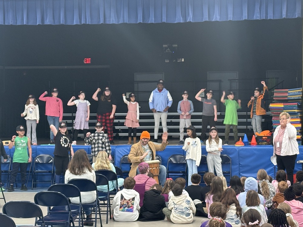 This month's visit from Marvin brought some extra excitement to Margaret Chase Smith School — he arrived with two special guests, Suzie and Penny, to help students dive into the school's theme of perseverance. Through engaging songs and hands-on activities, the trio encouraged students to stay determined when faced with challenges, keep trying even when things get hard, and lean on one another for support. Their visit left students feeling inspired to push through difficult moments and take time to celebrate their progress along the way. The monthly assemblies continue to be a highlight for students, bringing the school's core themes to life in a fun and memorable way.