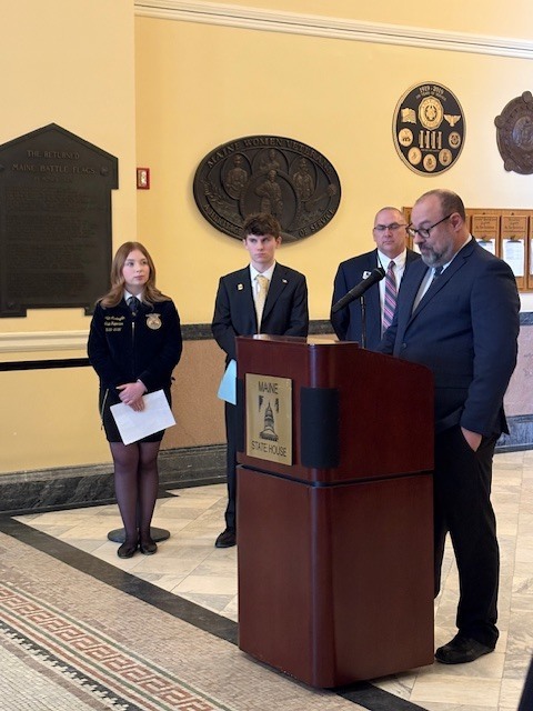 Sanford Regional Technical Center took center stage at the Maine State Capitol in Augusta during the week of February 9, 2026, as part of a statewide celebration of Career and Technical Education (CTE) Month. SRTC was among the southern and coastal Maine schools featured on February 12 at the Hall of Flags, a multi-day event that brought together CTE programs from all 27 of Maine's CTE schools, along with community college partners, SkillsUSA, FFA, and other supporters. The gathering gave students, educators, and school leaders the chance to connect with legislators, industry partners, and members of the public through hands-on demonstrations and conversations about the power of career and technical education. A highlight of the day was a speech delivered by SRTC Director Matt Petermann, who addressed Maine leaders and distinguished guests on behalf of the state's CTE community. Petermann celebrated the growth of CTE across Maine — enrollment has now surpassed 11,300 students statewide, the highest number ever recorded — while also making the case for continued investment in programs like SRTC. "CTE connects classroom learning to real careers, builds essential skills, and opens doors to family-sustaining wages right here in Maine," Petermann said. "Many of these CTE schools are the lifeblood of their regions and communities." Petermann used his time at the podium to advocate directly with legislators on issues that hit close to home for schools like SRTC, including new pathways to bring experienced industry professionals into the classroom as teachers, and the urgent need to update aging facilities to meet modern, industry-standard expectations. "When you invest in CTE, you're investing in Maine's workforce, Maine's communities, and Maine's future," Petermann said. "Our students are those workers." SRTC's presence at the Hall of Flags was a proud moment for the Sanford community — a reminder that the work happening here every day is making a real difference for students and for Maine's workforce as a whole. Whether students leave SRTC heading into a career, an apprenticeship, or higher education, the skills and confidence they build here follow them every step of the way.