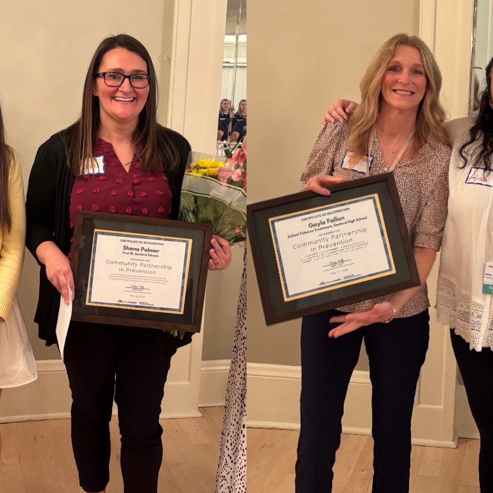 Two Sanford School Department Staff Members Honored For Youth Support Work