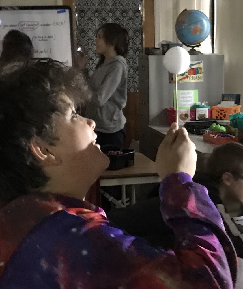 Harrison gets a great moon phase!