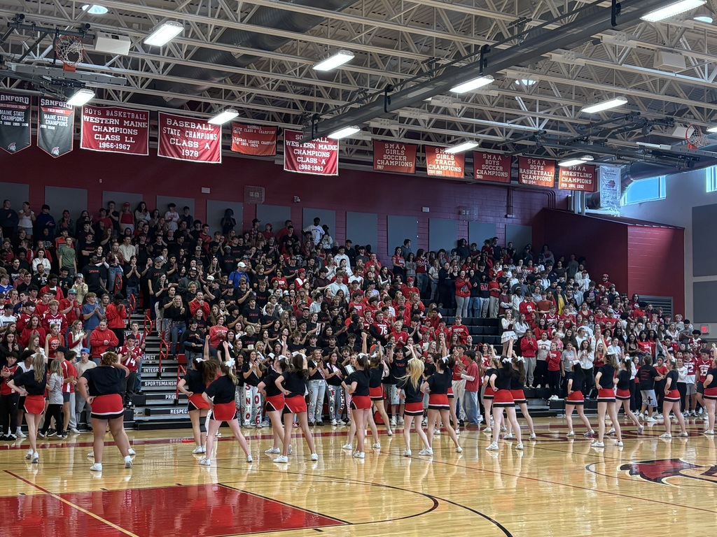 Great energy at today's pep rally! Thanks to everyone who came out to show their school spirit!
