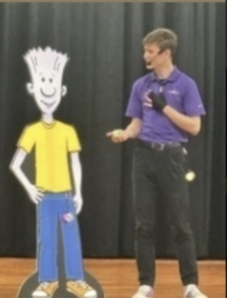 On Friday, Sanford Pride Elementary  hosted NED’S Resiliency Ride. The focus of this show was the power of resilience and how to bounce back and overcome challenges. The presenter used magic and yo-yo tricks to share this message of resiliency and grit. The students really enjoyed the show!