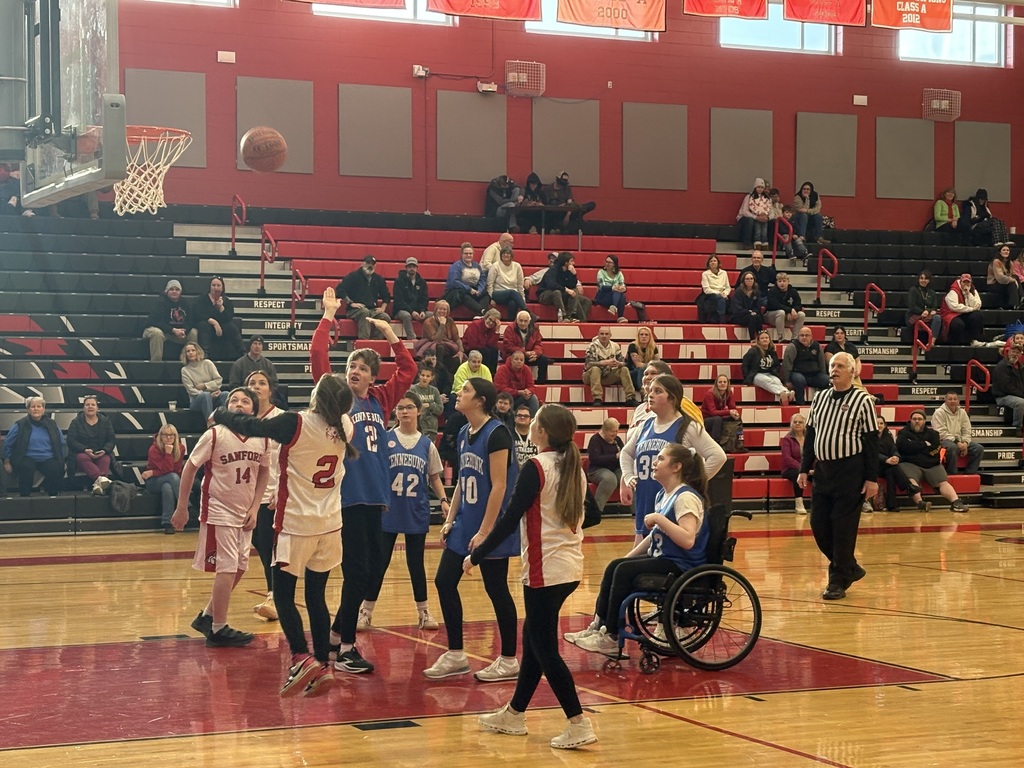 Great job by our Unified Basketball team today during their home opener against Kennebunk!