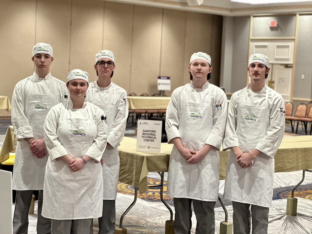 Big congratulations to our Sanford Regional Technical Center culinary students who competed in the Maine State ProStart Competition this week — a first for our program! These students showed up, worked hard, and made us proud.