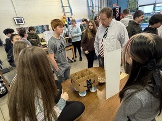 Sanford Middle School students in Diana Allen and Brock Sanborn's science class have been hard at work researching the world's biomes and the results are impressive!   From detailed tri-fold displays to handcrafted 3D models of sustainable dwellings, these young scientists put their creativity and critical thinking on full display.  Staff and students had the chance to stop by yesterday, ask questions, and even serve as judges, giving students a real-world presenting experience that goes beyond the classroom.