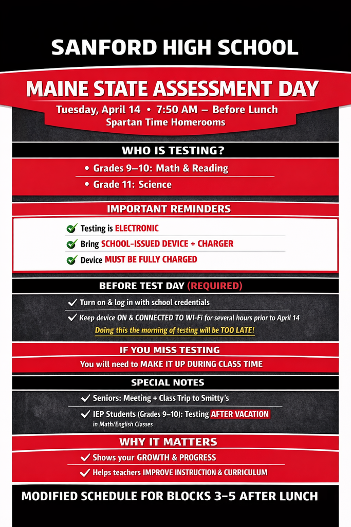 2026 Maine State Assessment Day 