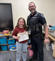 Congratulations to our Social Thinking Academy graduates at Margaret Chase Smith Elementary! We are so proud of the incredible growth these students have shown in using their "Thinkable" strategies to navigate social situations. A huge thank you to Officer Gosling for stopping by to celebrate their hard work and accomplishments. It meant so much!