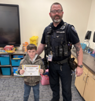 Congratulations to our Social Thinking Academy graduates at Margaret Chase Smith Elementary! We are so proud of the incredible growth these students have shown in using their "Thinkable" strategies to navigate social situations. A huge thank you to Officer Gosling for stopping by to celebrate their hard work and accomplishments. It meant so much!