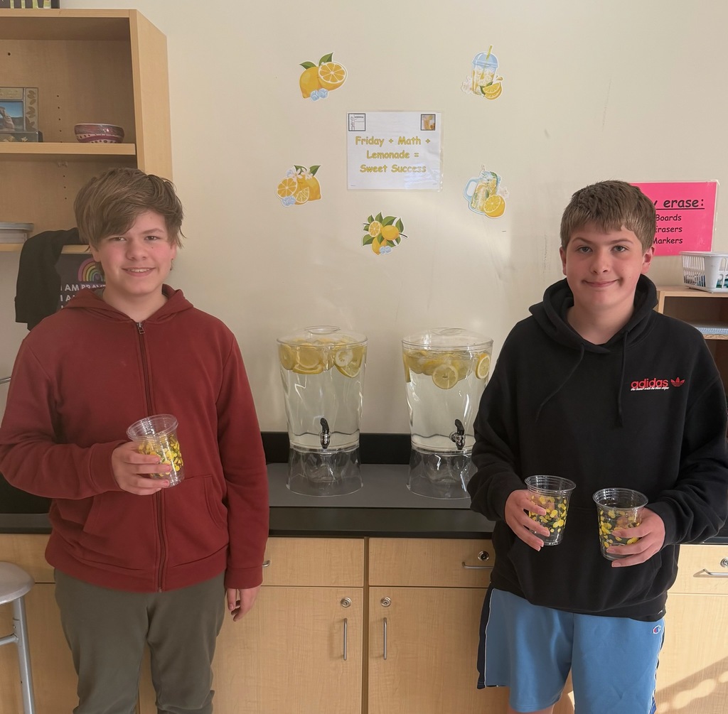 Last Friday, Sanford Middle School students used their reasoning skills to calculate volume and solve problems involving circles. They worked collaboratively, sharing strategies and supporting one another to deepen their understanding. Students also enjoyed lemonade to celebrate their efforts and create a positive learning environment!