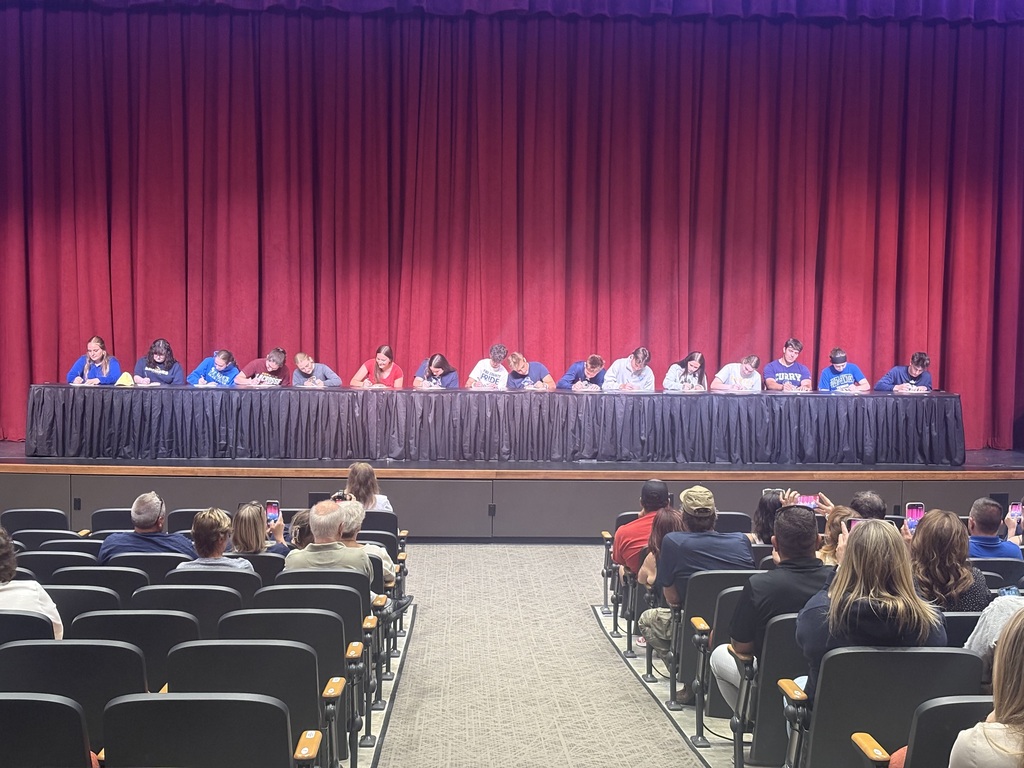 We celebrated 16 seniors at our Athletic Signing Ceremony this afternoon in the Performing Arts Center. These dedicated student-athletes are officially committed to continue their sports careers at the college level!