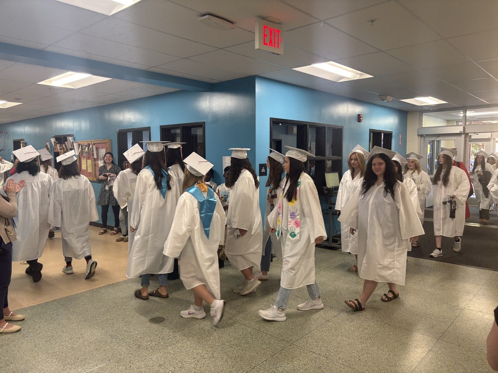 This morning, the Sanford High School Class of 2026 put on their caps and gowns and hit the road for their annual Senior Walk through our schools! Our graduates stopped by Sanford Middle School, Sanford Pride Elementary, St. Thomas School, Carl J. Lamb Elementary, and Margaret Chase Smith Elementary before making their way back to Sanford High School. Current students packed the hallways to cheer them on, and there were plenty of smiles and hugs with former teachers along the way. Congratulations, Class of 2026. Graduation is tomorrow! 🎓