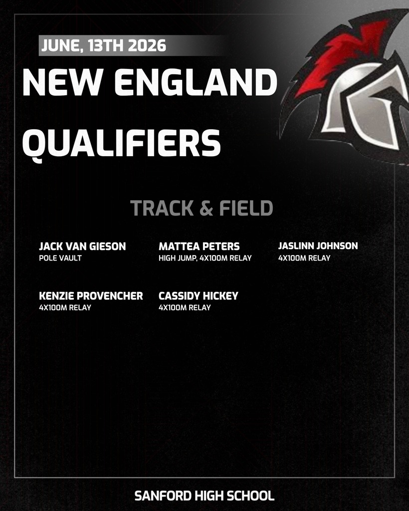 Congratulations to our student-athletes who qualified for the New England Track Championship on June 13th at Noble High School!